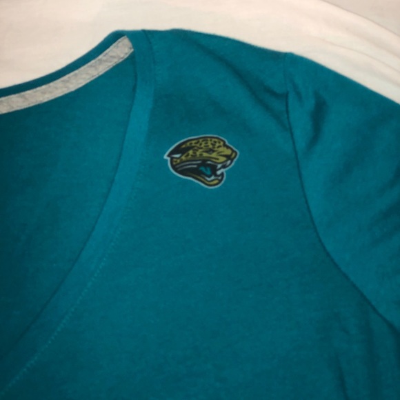 Women’s Nike Jacksonville Jaguars Short Sleeve T-Shirt Size XL Teal Black Gold - Picture 3 of 5